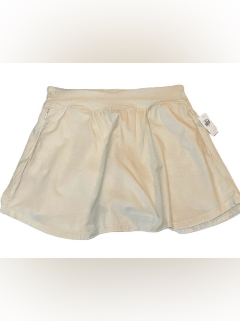 NWT OLD NAVY Cream Skort Stretchtech Quick Dry Sz Med Golf Tennis Pickleball